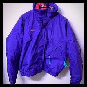 Purple ski jacket